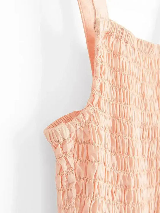 Mädchenkleid Ärmellos Orange