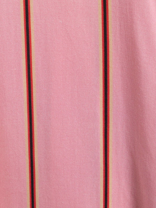 Long Sleeve Women's Shirt Pink Striped