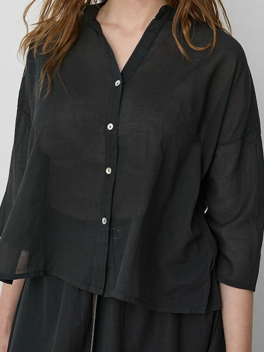 Long Sleeve Women's Shirt Black