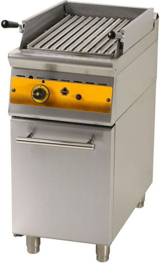 Sergas GR4S7 LPG Commercial Lava Stone Grill 9kW 40x75x38cm