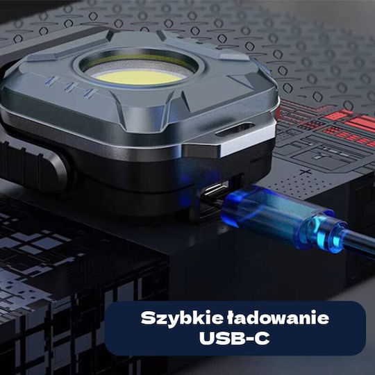 Roxar Tech Φακός Συνεργείου Μπαταρίας LED IP44 με Φωτεινότητα έως 500lm