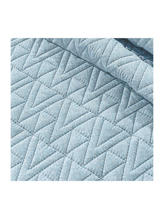 Guy Laroche Kylian Tagesdecken King Size aus Polyester Denim 250x240cm 2Stücke