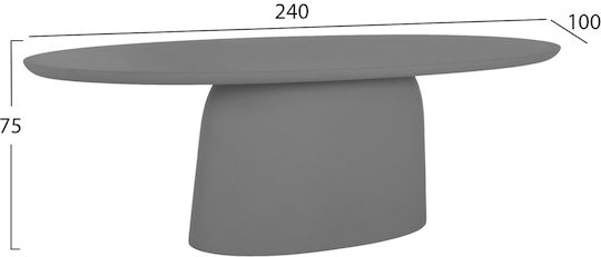 Breccan Τραπεζαρίας Φυσικό 240x100x75εκ. Breccan Τραπεζαρίας Φυσικό 240x100x75εκ.