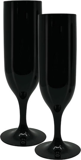 Decorata Ποτήρι μιας Χρήσης Μαύρο 180ml 2τμχ