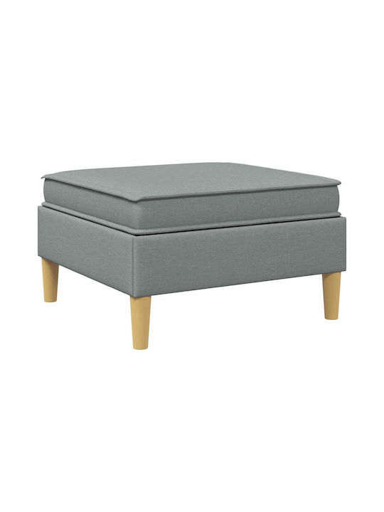 Living Room Stools With Storage Space Upholstered With Brown Fabric