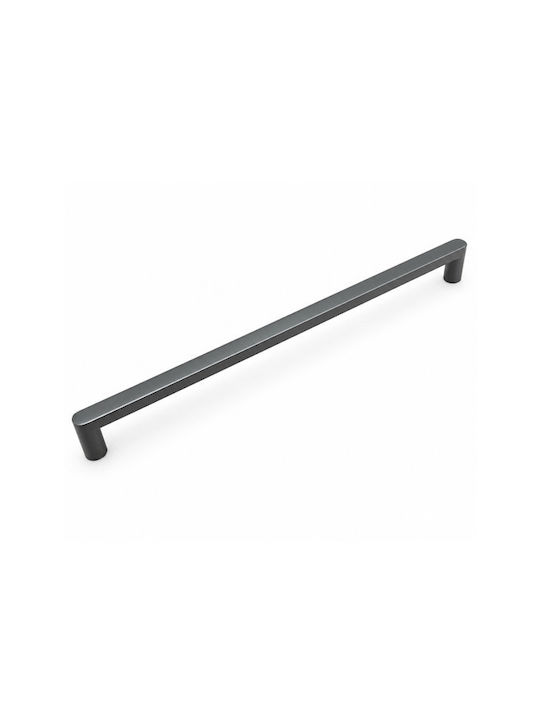 Finetto Möbelgriff aus Metallisch Anthrazit mit Lochabstände 128mm 256-LKBE7128GR