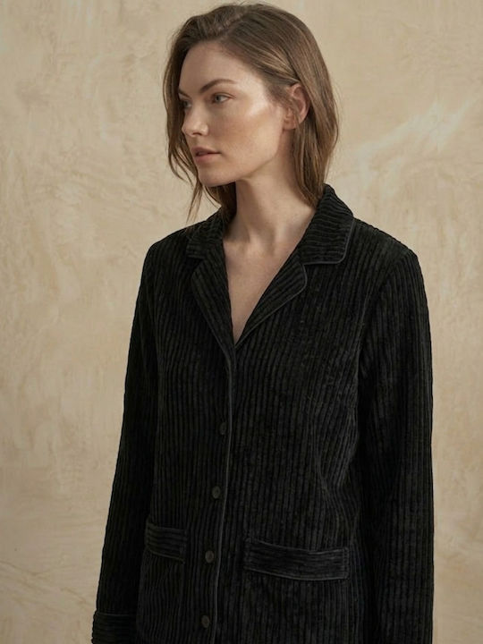 Zizo Winter Damen Pyjama-Set Black
