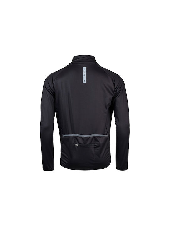 Kenny Men's Long Sleeve Cycling Windbreaker Black