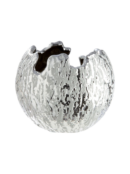 ArteLibre ArteLibre Keramik Vase Silber Y10cm