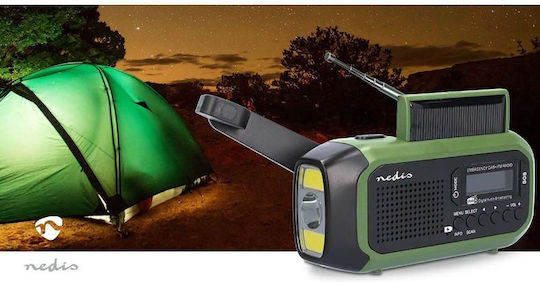 Nedis RDDBCR2000GN Портативно Соларно Радио DAB+ с USB Черно
