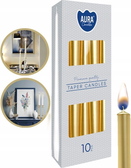 Aura Glass Διακοσμητικό Φωτιστικό Κερί 10τμχ 2.3x2.3εκ.