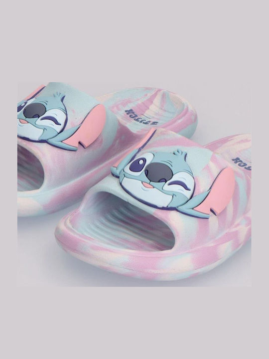 Kids' Flip Flops Slides Lilac Stitch