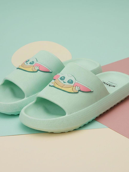 Kids' Flip Flops Green The Mandalorian