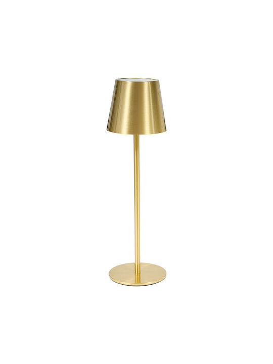 Cody Metal Table Lamp LED with Gold Shade and Base