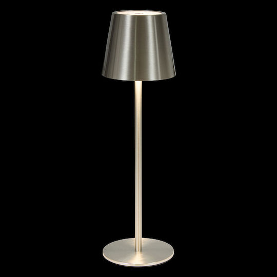 Cody Metal Table Lamp Led with Silver Shade and Base