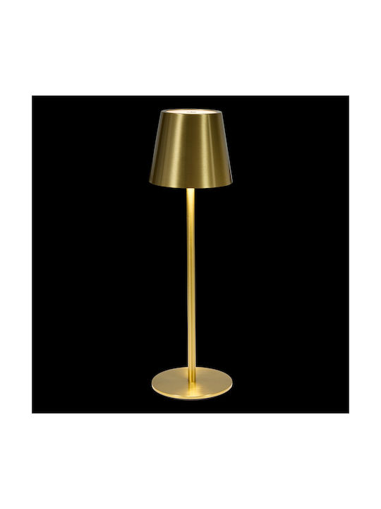 Cody Metal Table Lamp LED with Gold Shade and Base