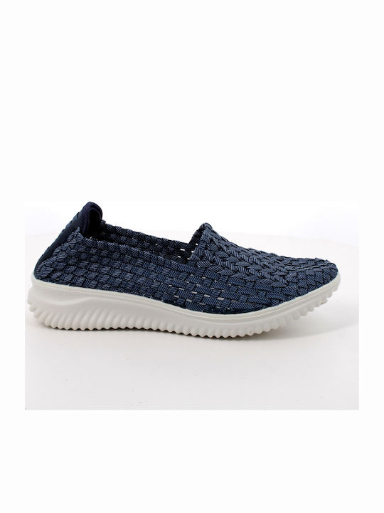 Anatomic Women's Leather Blue Slip-Ons