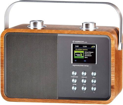 Albrecht DR 850 Retro Portable Radio Electric / Battery DAB+ with Bluetooth Multicolour