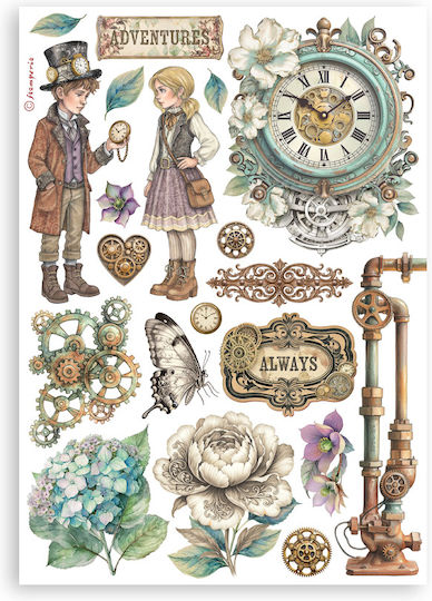 Самозалепващи Washi Pad A5 8 Листа Family Gardens Time