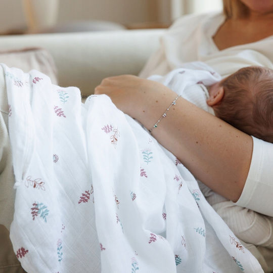Babyono Σελτεδάκια από Μουσελίνα Ροζ 70x70εκ. 3τμχ
