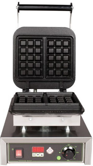 M&M equipment WAF/A-P Gewerbliches Waffeleisen Einzeln für Pfannkuchen