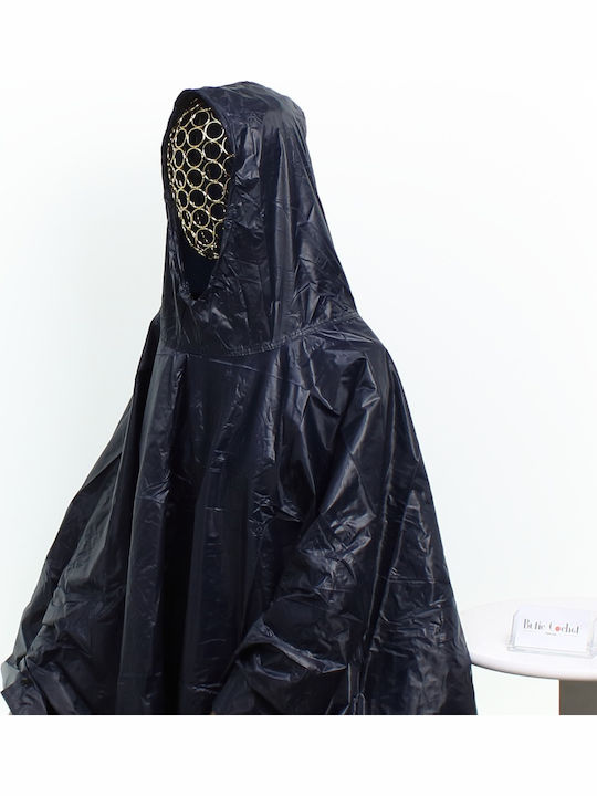 Raincoat Waterproof Material Snaps Buticcochet Navy Pel202