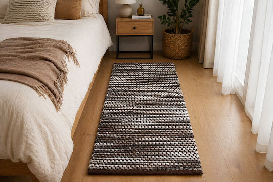 Kitchen Mat Runner 65x185cm Brown