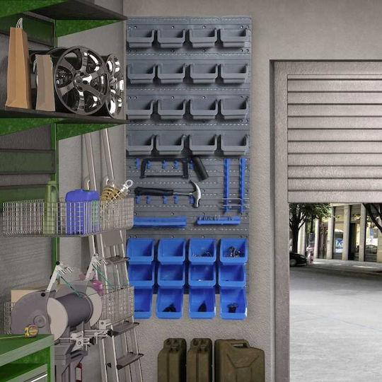 Wall Board Blue-grey Containers 44 Pieces