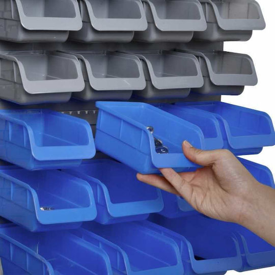 Wall Board Blue-grey Containers 44 Pieces