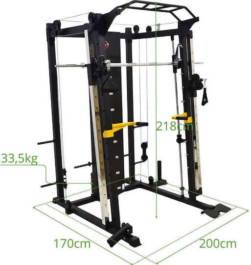 Enero Multifunktionaler Trainingsständer 6500 Heros Enero Fit Smith ohne Gewichte