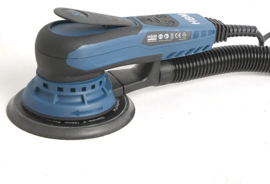 HBM Machines 10693 Eccentric Sander 150mm Electric 350W with Dust Suction System
