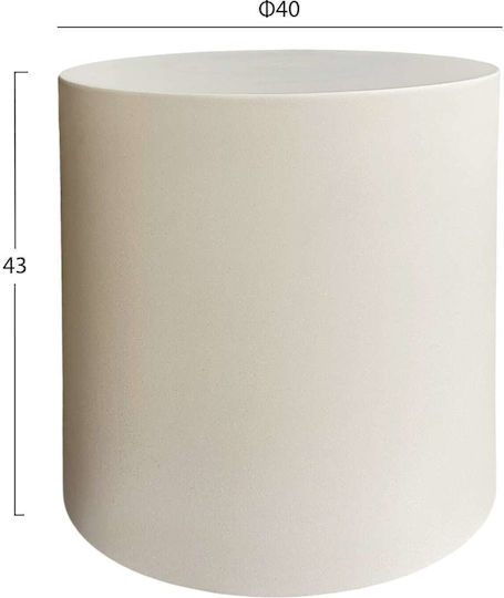 Auxiliary Table 40x40x43 Beige