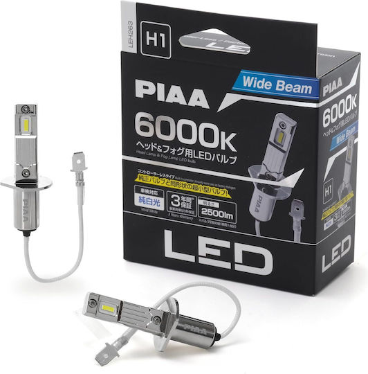 PIAA Крушка за автомобил и мотоциклет H1 LED 6000K Хладно бяло 12V 11W