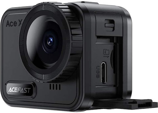 Acefast X1 Action Camera 4K Ultra HD Υποβρύχια με Οθόνη Αφής και Wi-Fi Μαύρη