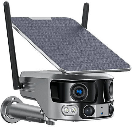 Taggo SOLAR-GJ-2-8MP-4G IP Termică Duală Cameră de Supraveghere 4G 4K Impermeabilă cu Baterie cu Comunicare Bidirecțională
