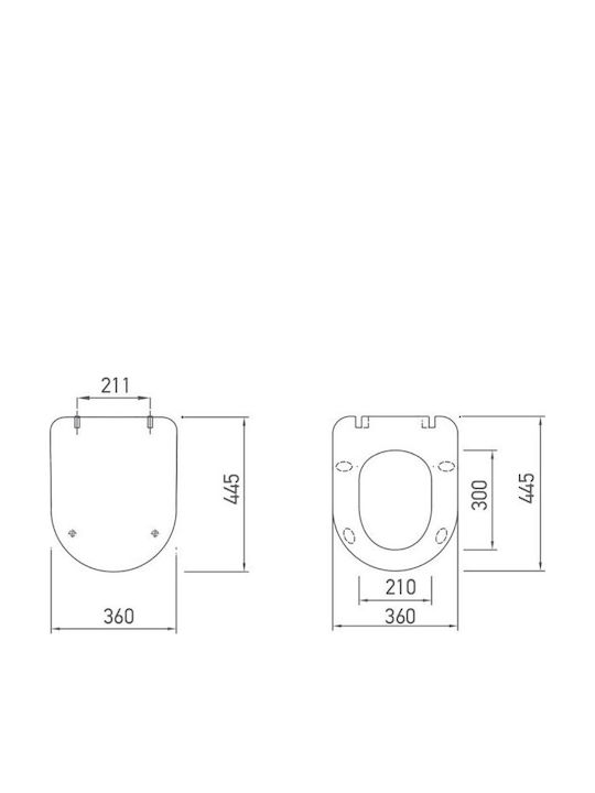 Tema Toilettensitz Slim Kunststoff