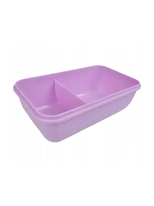 Mittagsboxen Lunch Box 1.1l Hxd6627 Lila Mit Trennwänden & Besteck – Ideal Für Schule Arbeit Oder Reise