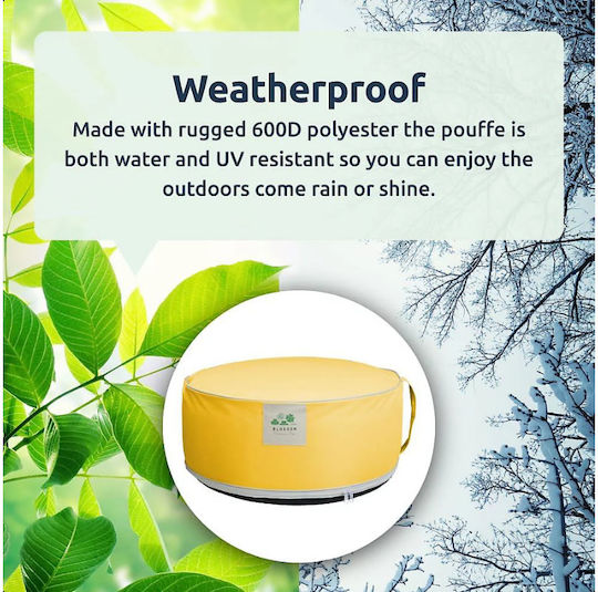 Progarden Inflatable Pool Float Yellow 55x25cm