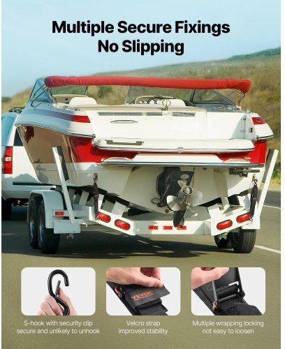 Vevor Ratchet Tie Down Straps 2x2ft Boat 2 Pieces Cyxjd2inch2fw3u4lv0