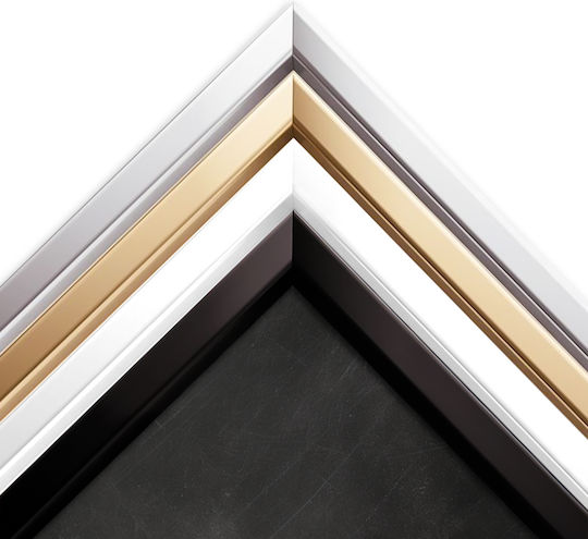 Tafeln Wandhalterung Weißes Rahmen Vertikal Horizontal + Kostenlose Kreide 60x40 cm