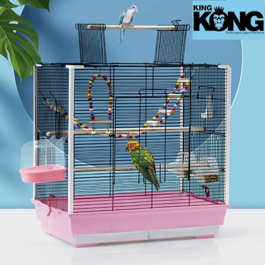 Colivie Pentru Păsări "kingkong Color" 61x38x79 Cm Neagră