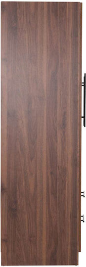 Τρίφυλλη Ντουλάπα Καρυδι 150x55.5x160cm
