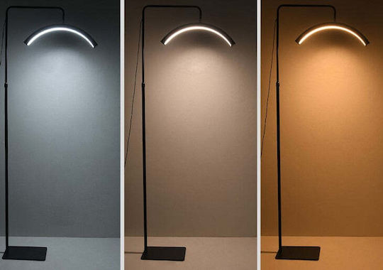 Lampă Led Semilună Lumină Lună Neagră 23 Inch 57cm 36w