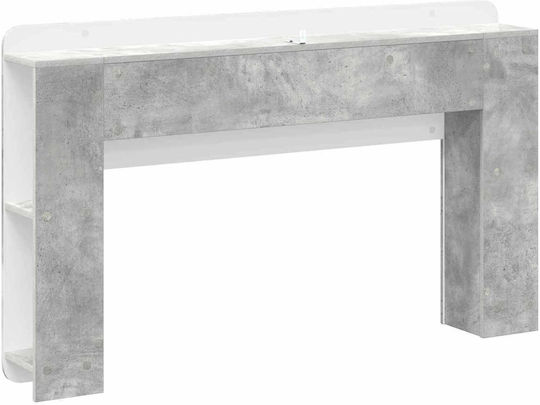 vidaXL Wooden Bed Headboard Gray