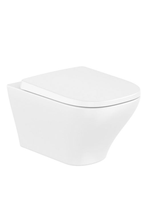Roca Λεκάνη Κρεμαστή Rimless με Slim Κάλυμμα Roca Λεκάνη Κρεμαστή Rimless με Slim Κάλυμμα