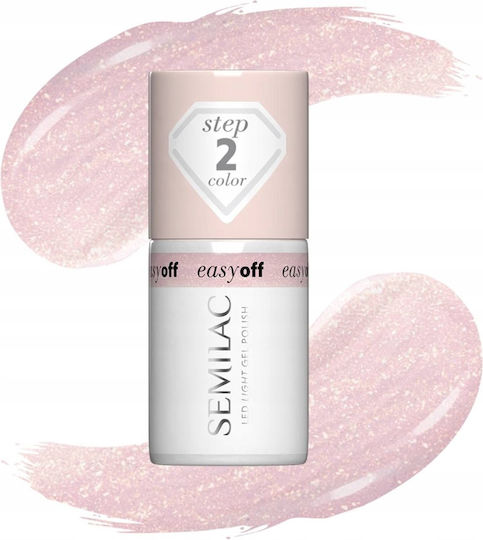Semilac Hybrid Ημιμόνιμο Βερνίκι Νυχιών Light Pink Marshmallow 7ml