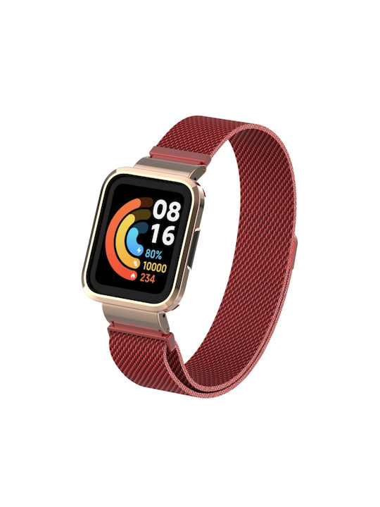 Strap Stainless Steel Red (Redmi Watch 2 Lite)