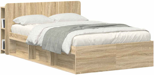vidaXL Wooden Bed Headboard Brown