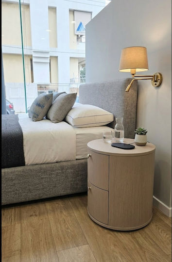 Strom Eco Nachttisch Oval Holz Eiche Φ50x50 Höhe