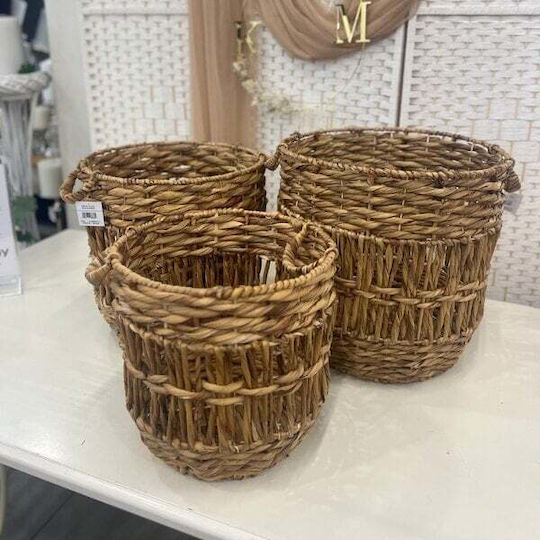 Καλαθι Hyacinth 40χ40cm Φυσικο